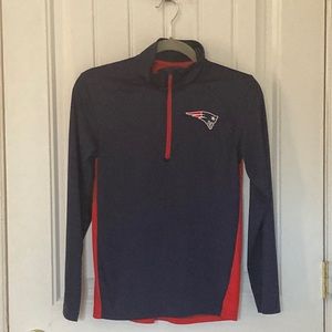 NFL New England Patriot's half zip jacket
